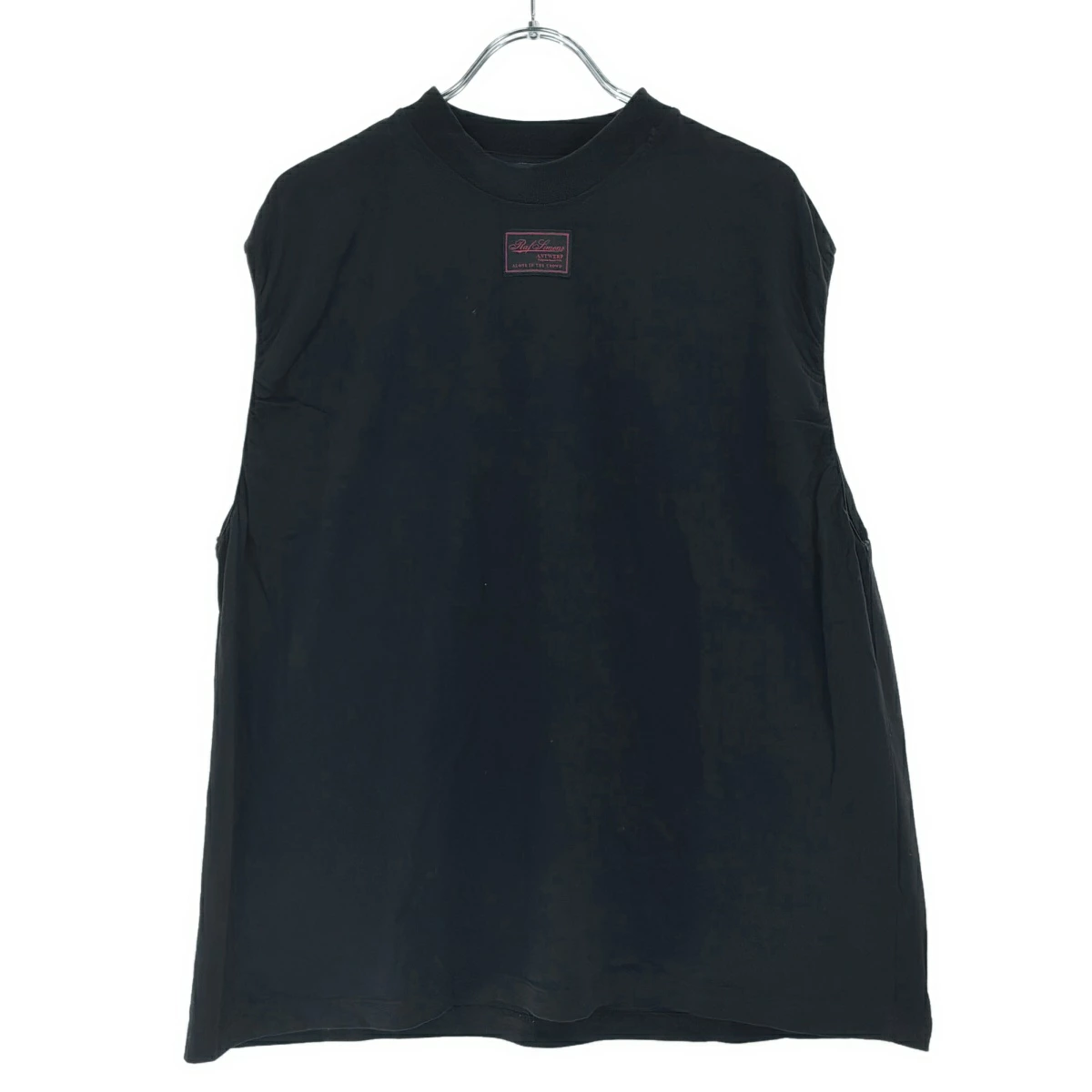 RAF SIMONS ラフシモンズ 23SS ロゴパッチノースリーブトップス Tシャツ 231-129B