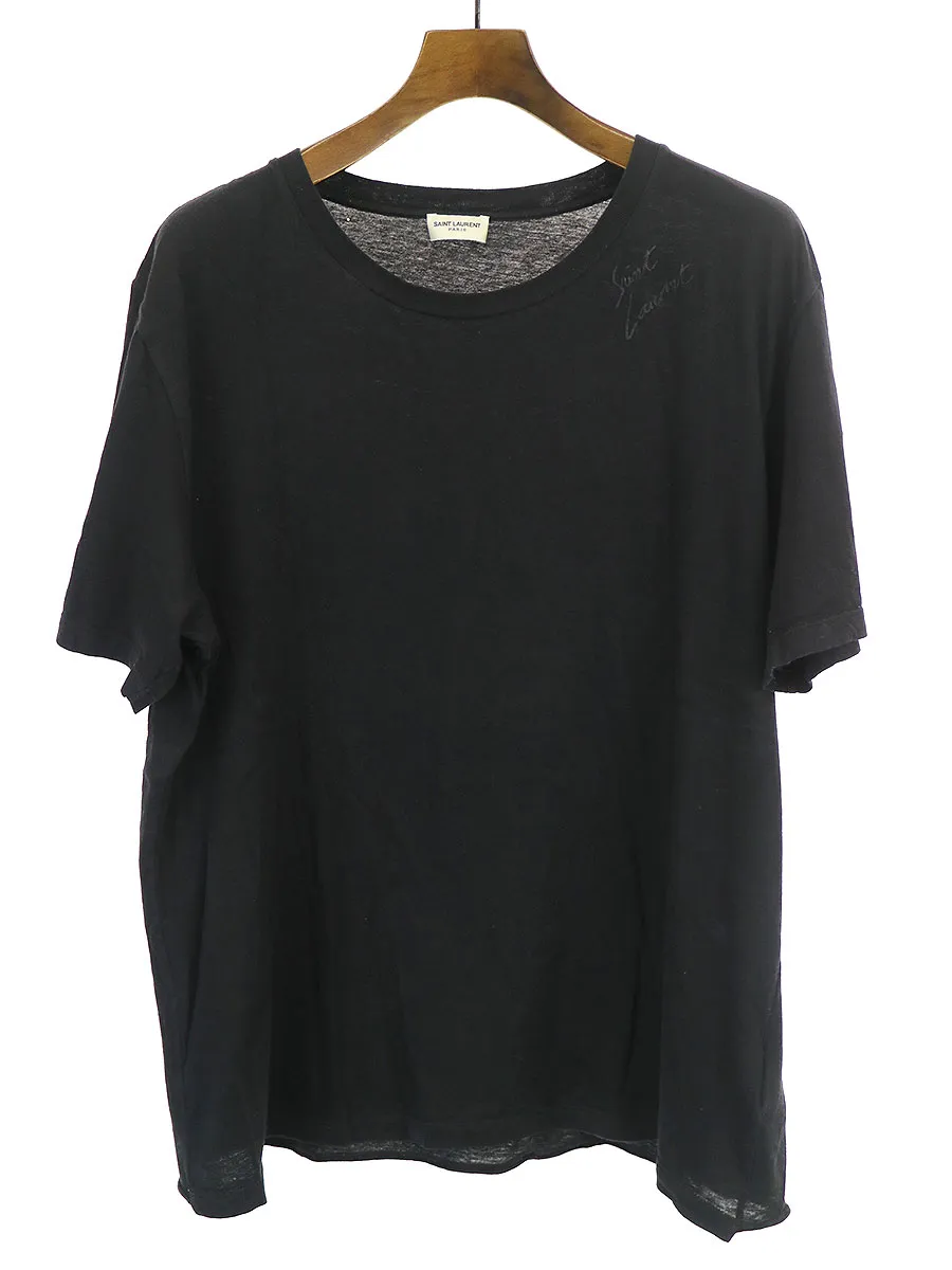SAINT LAURENT サンローラン パリ 19SS ルーズフィットクルーネックTシャツ