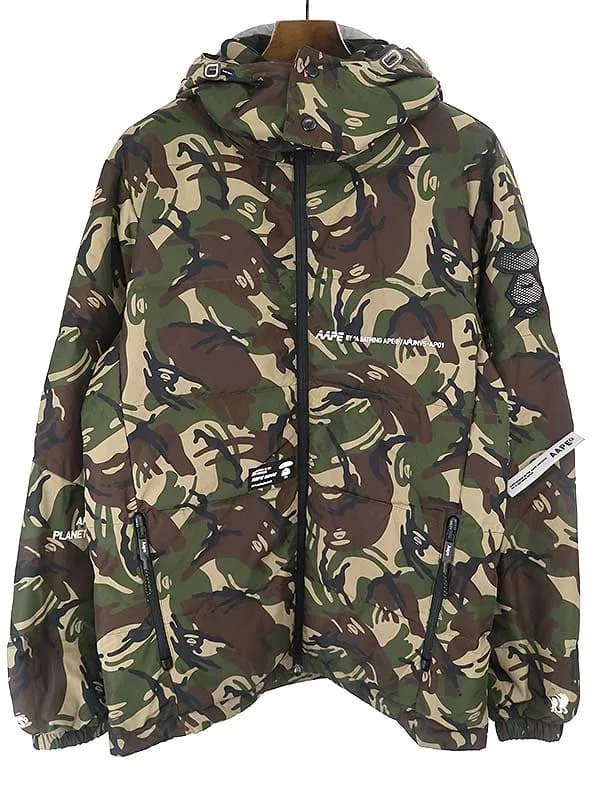 A BATHING APE エーエイプバイアベイシングエイプ 迷彩柄ダウンジャケット