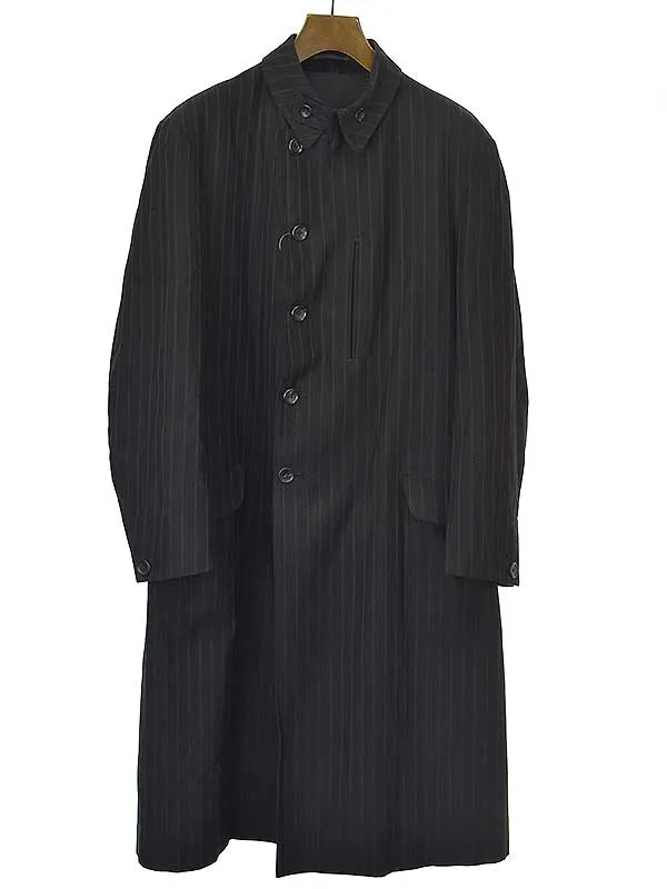 Yohji Yamamoto ヨウジヤマモトプールオム 22AW 切替ファスナー開きロングジャケット