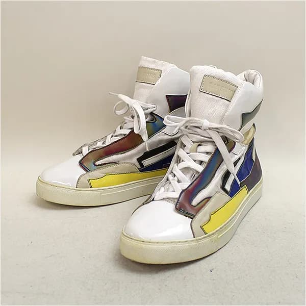 RAF SIMONS RAF SIMONS ×asics 13SS 異素材パターンハイカットスニーカー 42