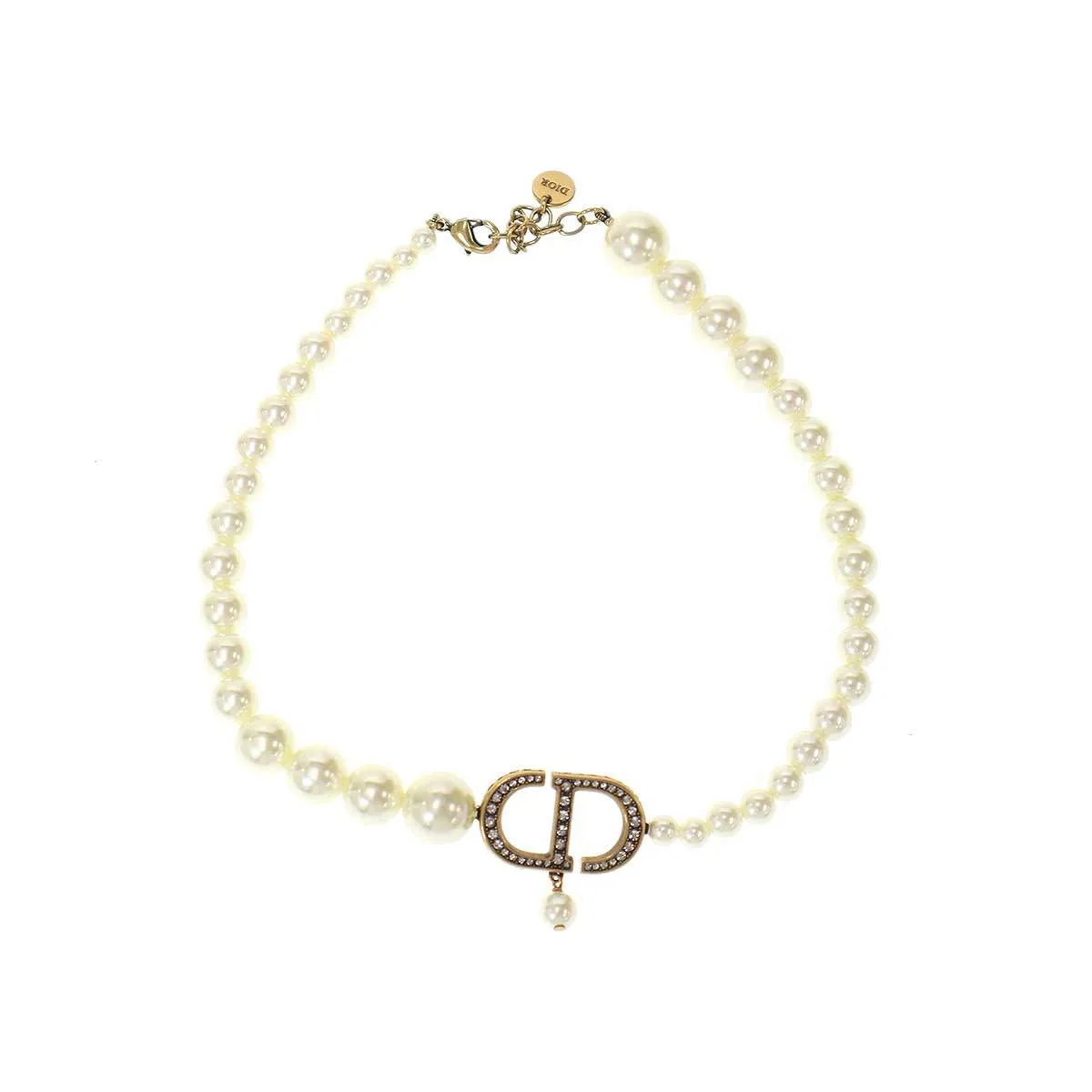 Christian Dior クリスチャンディオール 30 Montaigne Choker フェイク パールチョーカーネックレス