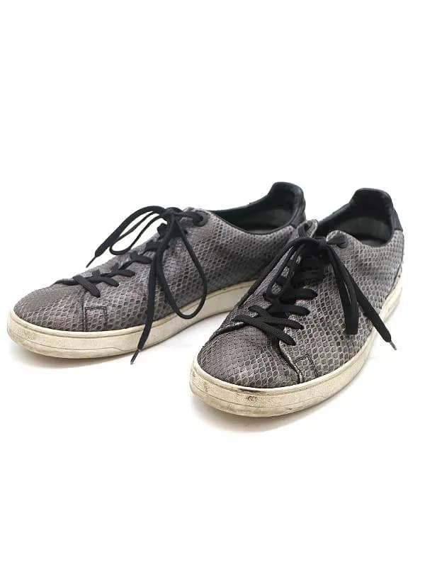 LOUIS VUITTON ルイヴィトン 17SS フロントローラインパイソンレザーローカットスニーカー