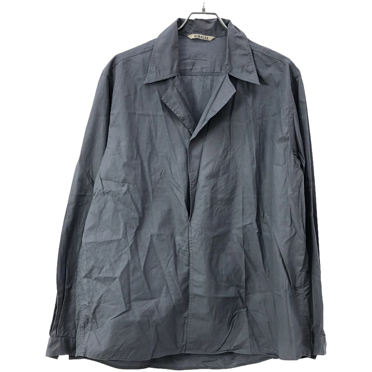 AURALEE オーラリー 22SS WASHED FINX TWILL P/O SHIRTS プルオーバーシャツ
