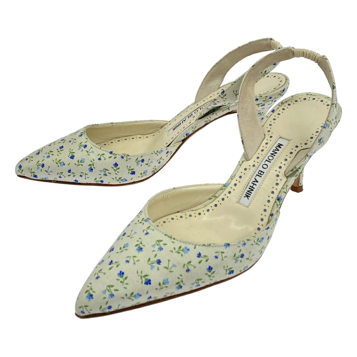 MANOLO BLAHNIK マノロブラニク Carolyne フローラルパンプス