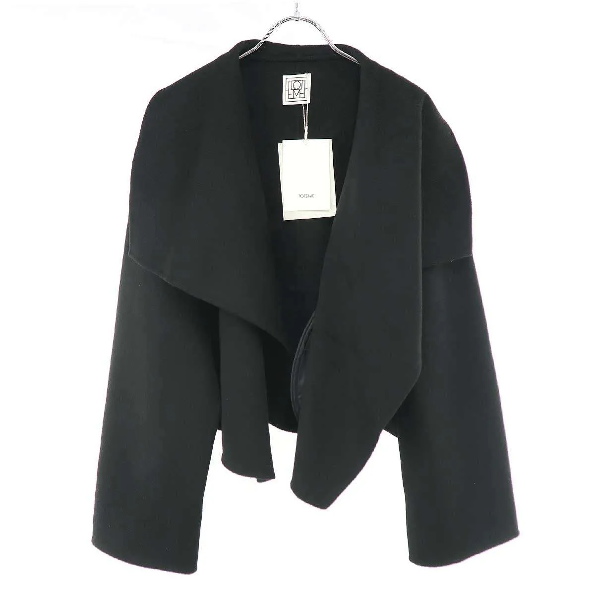 toteme トーテム 25AW Signature Double Jacket ダブルフェイスウールジャケット 252-WRO0203-FB0006 ブラック XS