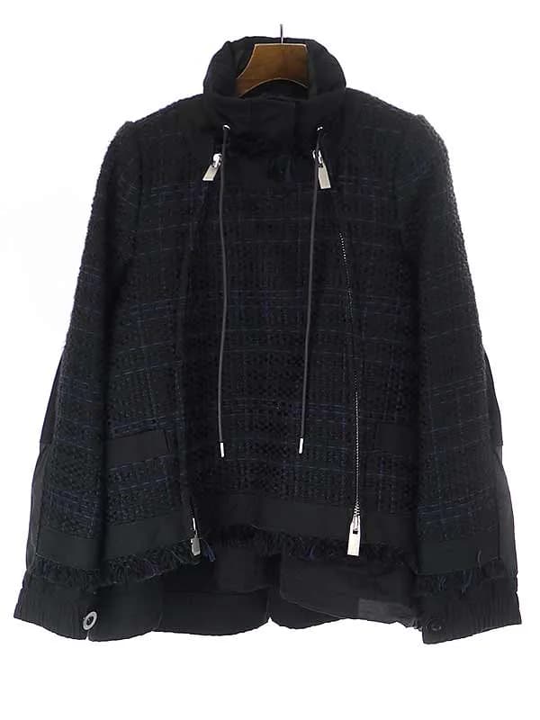 sacai サカイ 17AW ジップアップツイードモッズブルゾン