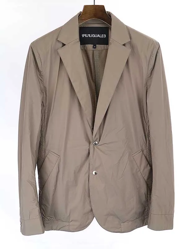 1piu1uguale3 ウノピゥウノウグァーレトレ 20AW RIB 2B JACKET ナイロン2Bジャケット
