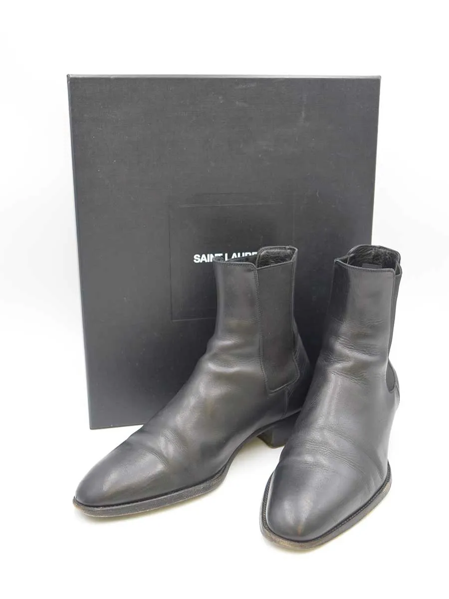 SAINT LAURENT サンローラン パリ WYATT 40 CHELSEA BOOTS サイドゴアチェルシーブーツ