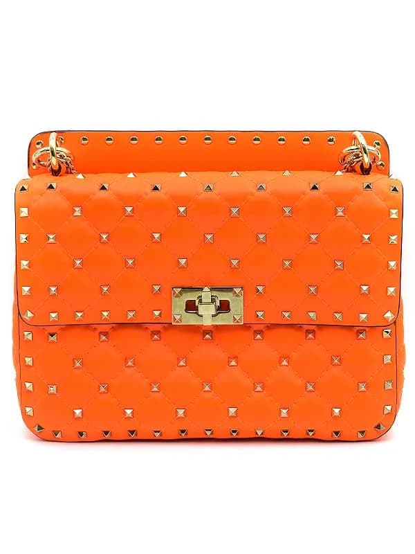 VALENTINO ヴァレンティノジ ロックスタッズ スパイクミディアムチェーンバッグ