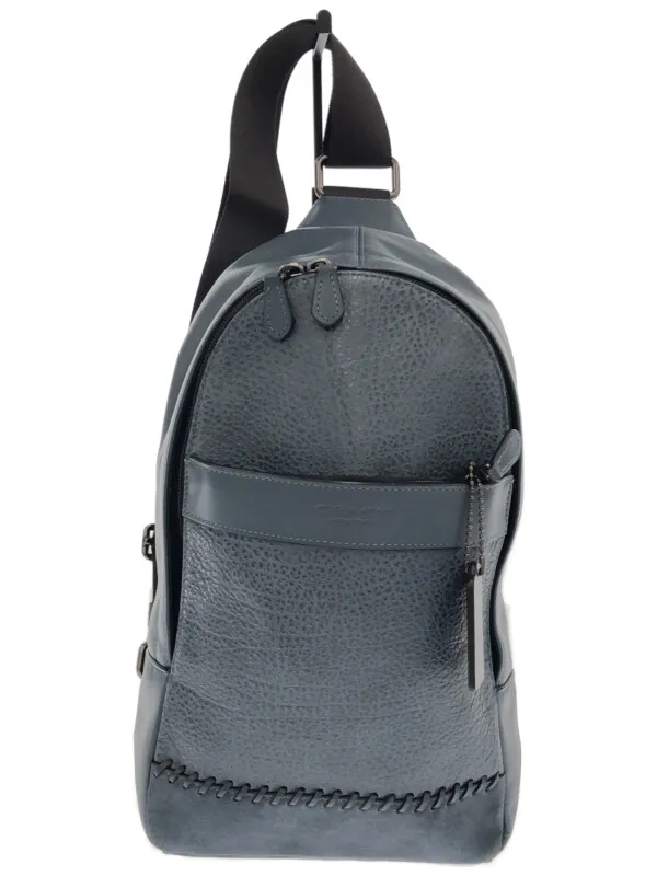 COACH コーチ スウェードコンビワンショルダーレザーボディバッグ