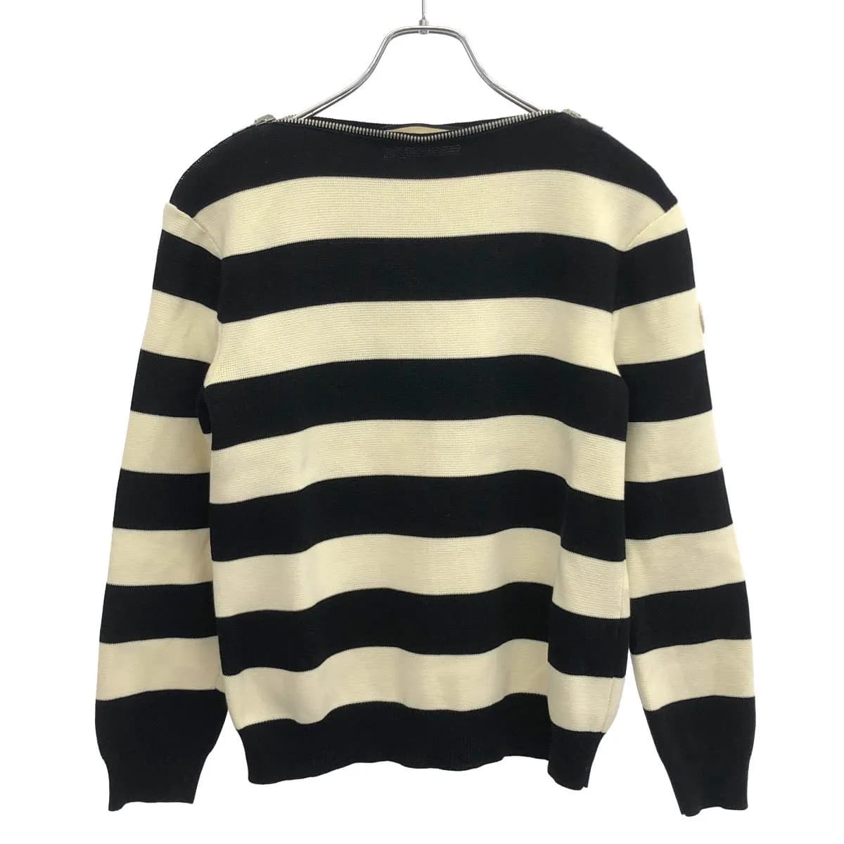 GUCCI グッチ 23SS ボートジップネック ボーダーニットセーター 731133 XKCV0