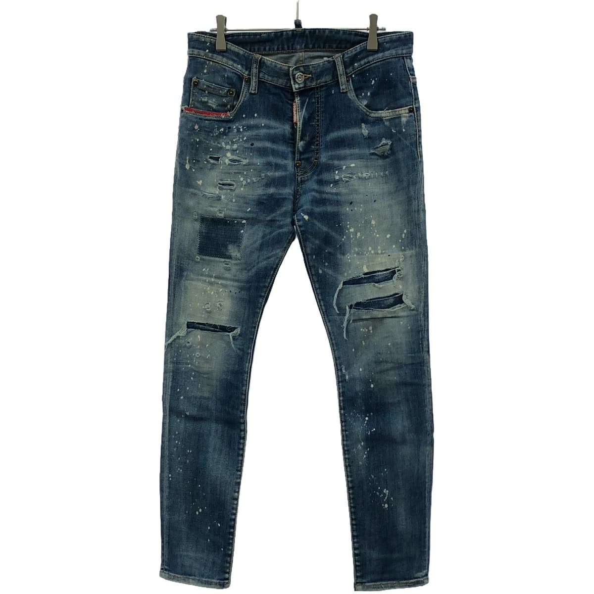 DSQUARED2 ディースクエアード 22AW Super Twinky Jean リペア加工スキニーデニムパンツ S74LB1160