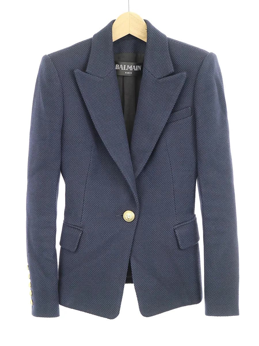 BALMAIN HOMME バルマン パリ 金釦1Bテーラードジャケット
