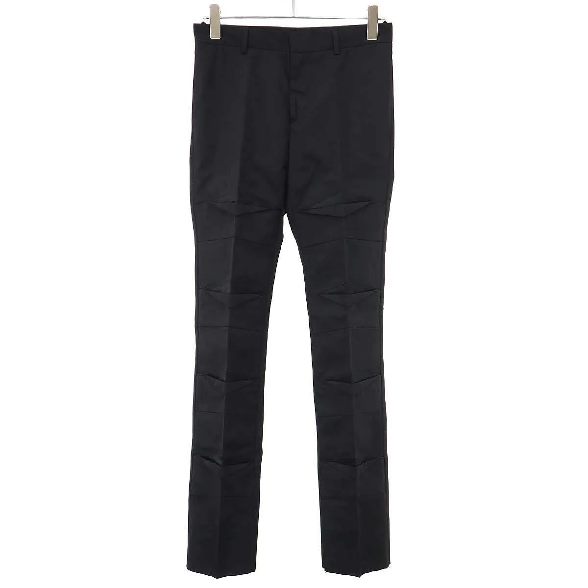 Dior HOMME ディオールオム 2003AW コットンポリエステルサテンデザインスラックスパンツ 3HH1016784