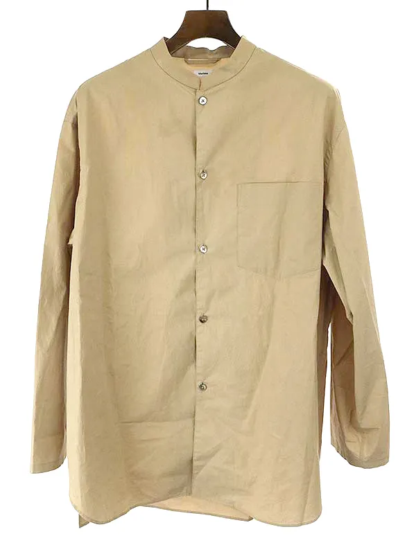 blurhms ブラームス Stand-up Collar Shirt L/S スタンドカラーシャツ