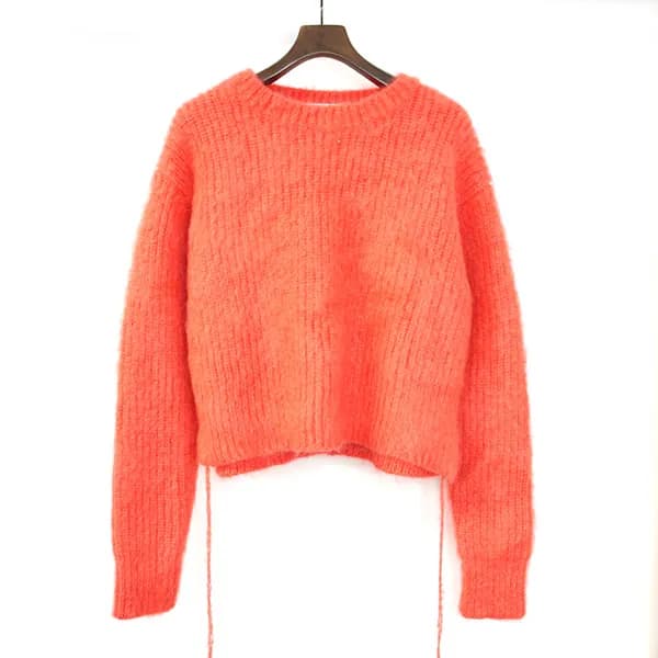 Midorikawa ミドリカワ 18AW LOOK11 モヘヤ混ショート丈オーバーサイズニットセーター