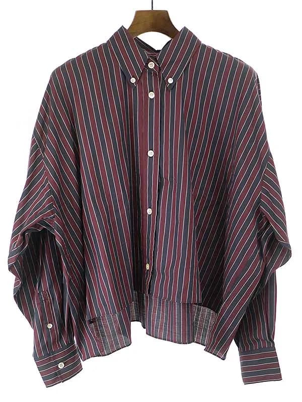 ISABEL MARANT イザベルマラン オーバーサイズコットンストライプシャツ