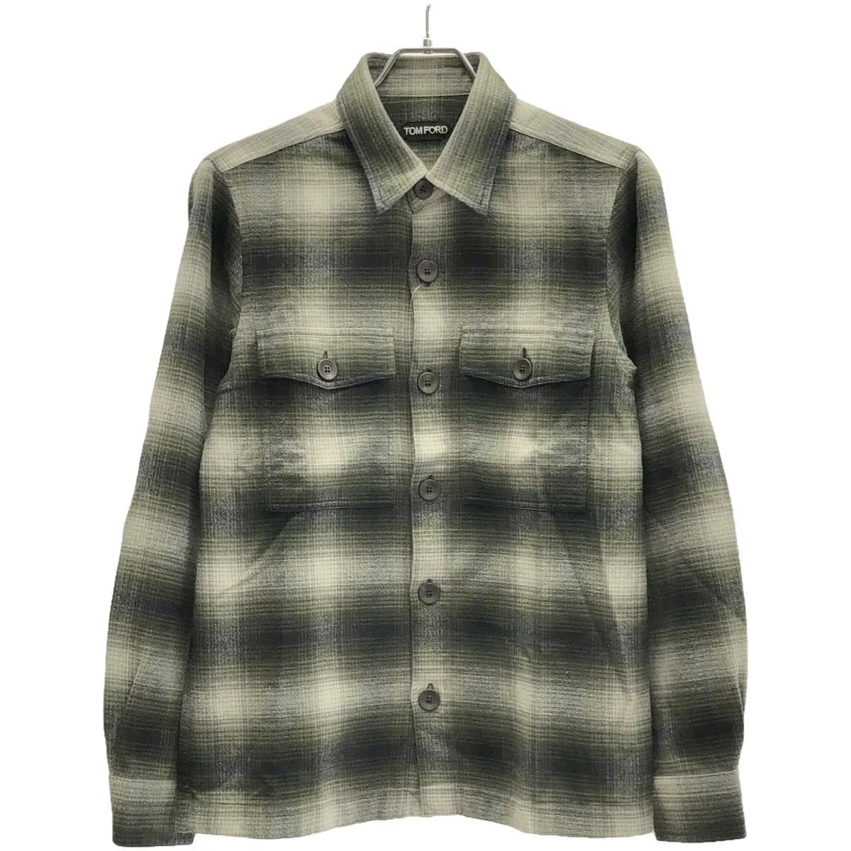 TOM FORD トム フォード 22AW オンブレチェックネルシャツ