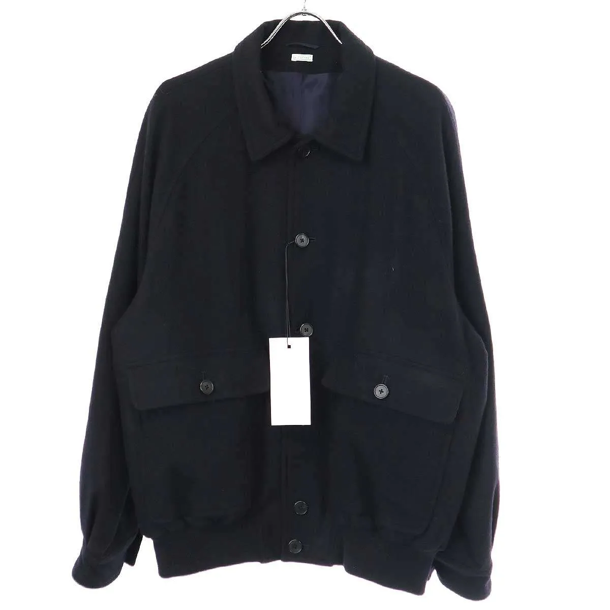 A.PRESSE ア プレッセ 24SS Cashmere Light Flannel Blouson NAVY カシミヤライトフランネルブルゾン