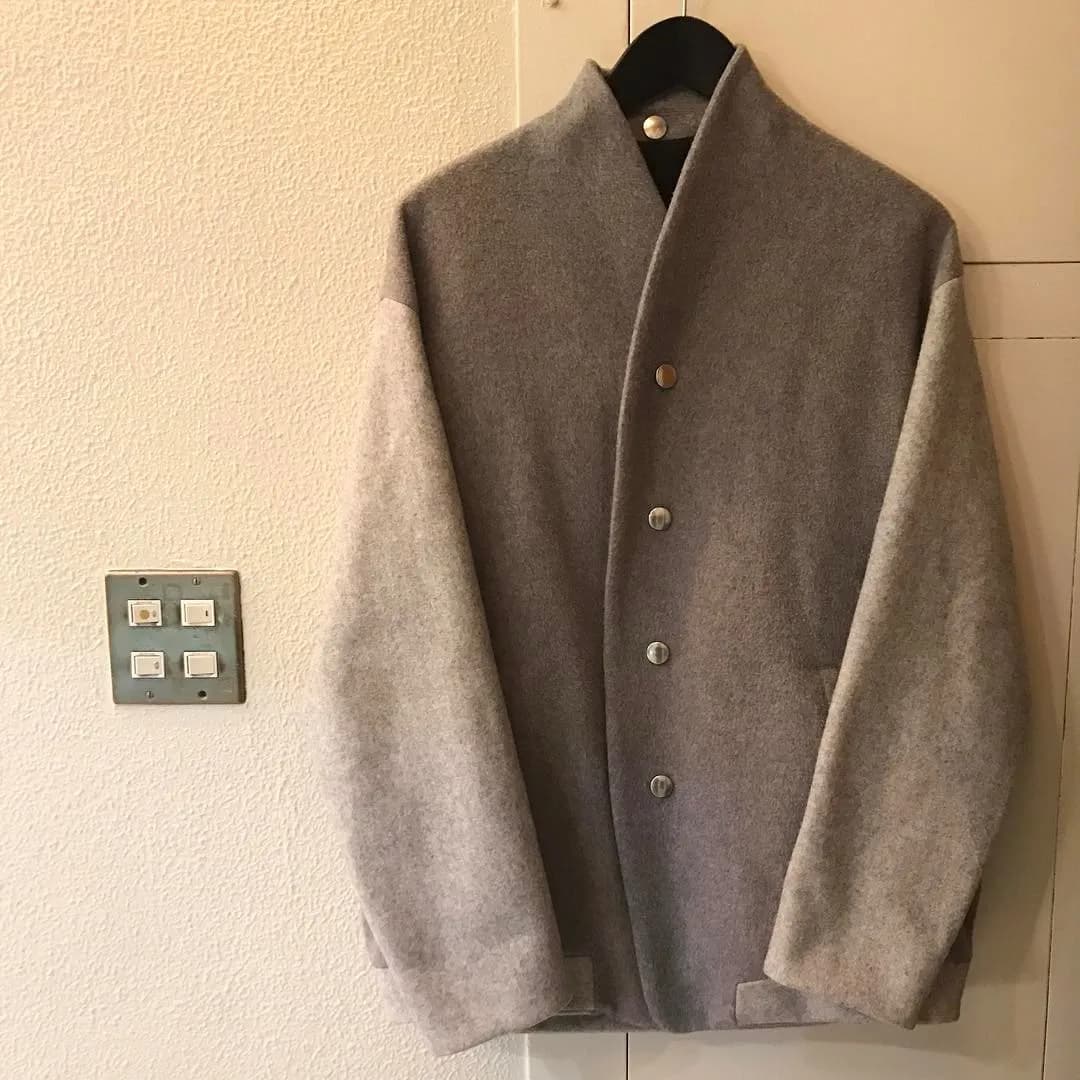 the Sakaki the Sakaki 16AW Stadium Jumper カシミア混スタジアムジャンパー