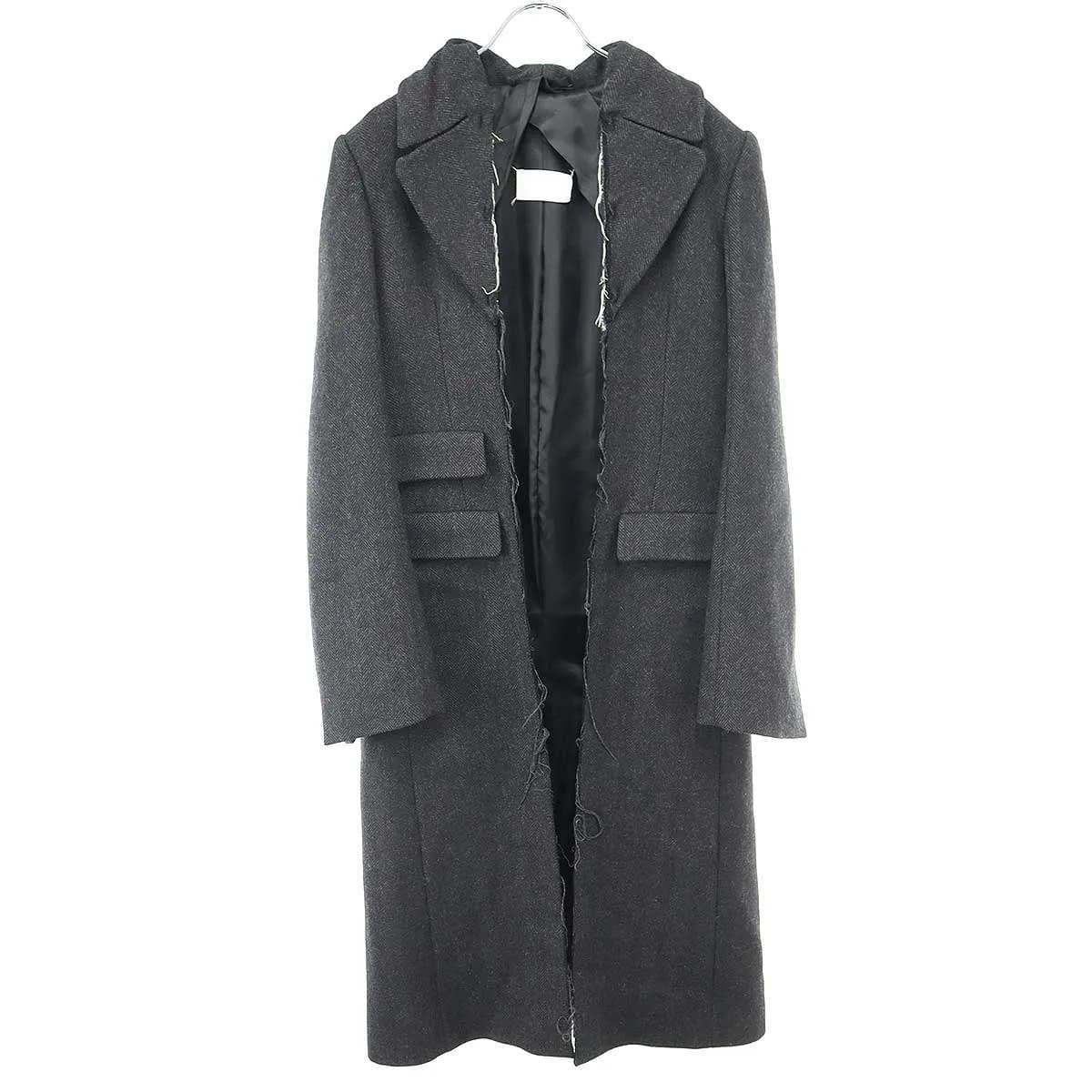 Maison Margiela メゾン マルタン マルジェラ 2002AW リッパーデザイン ウールロングコート グレー 3