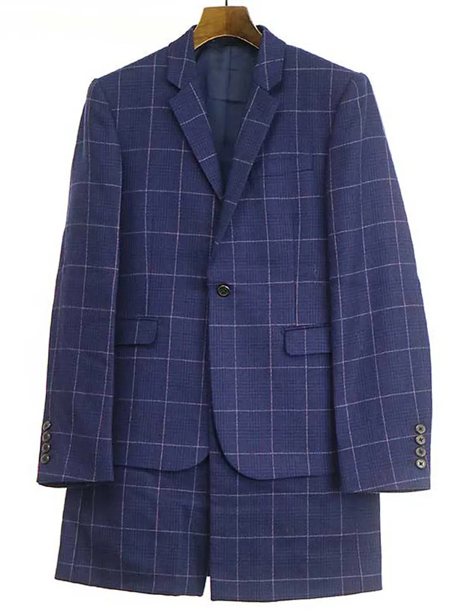 LAD MUSICIAN ラッドミュージシャン 15AW チェック柄レイヤードウールセットアップ