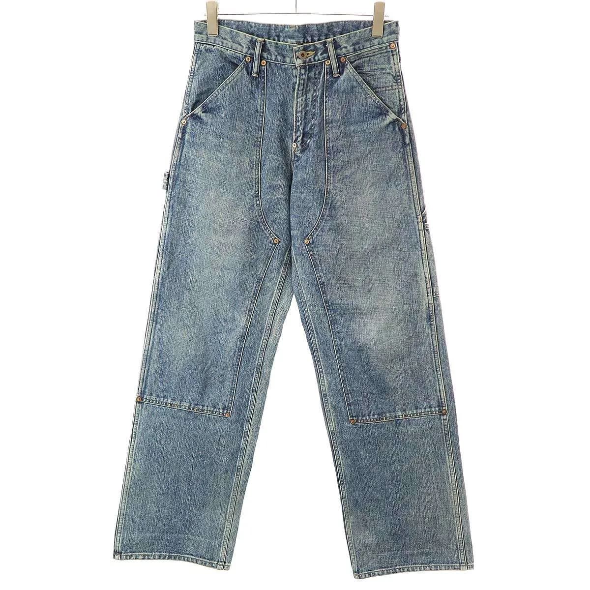 SUGARHILL シュガーヒル 24SS Faded Painter Double Knee Trousers フェイデッドダブルニーデニムペインターパンツ 2411300405