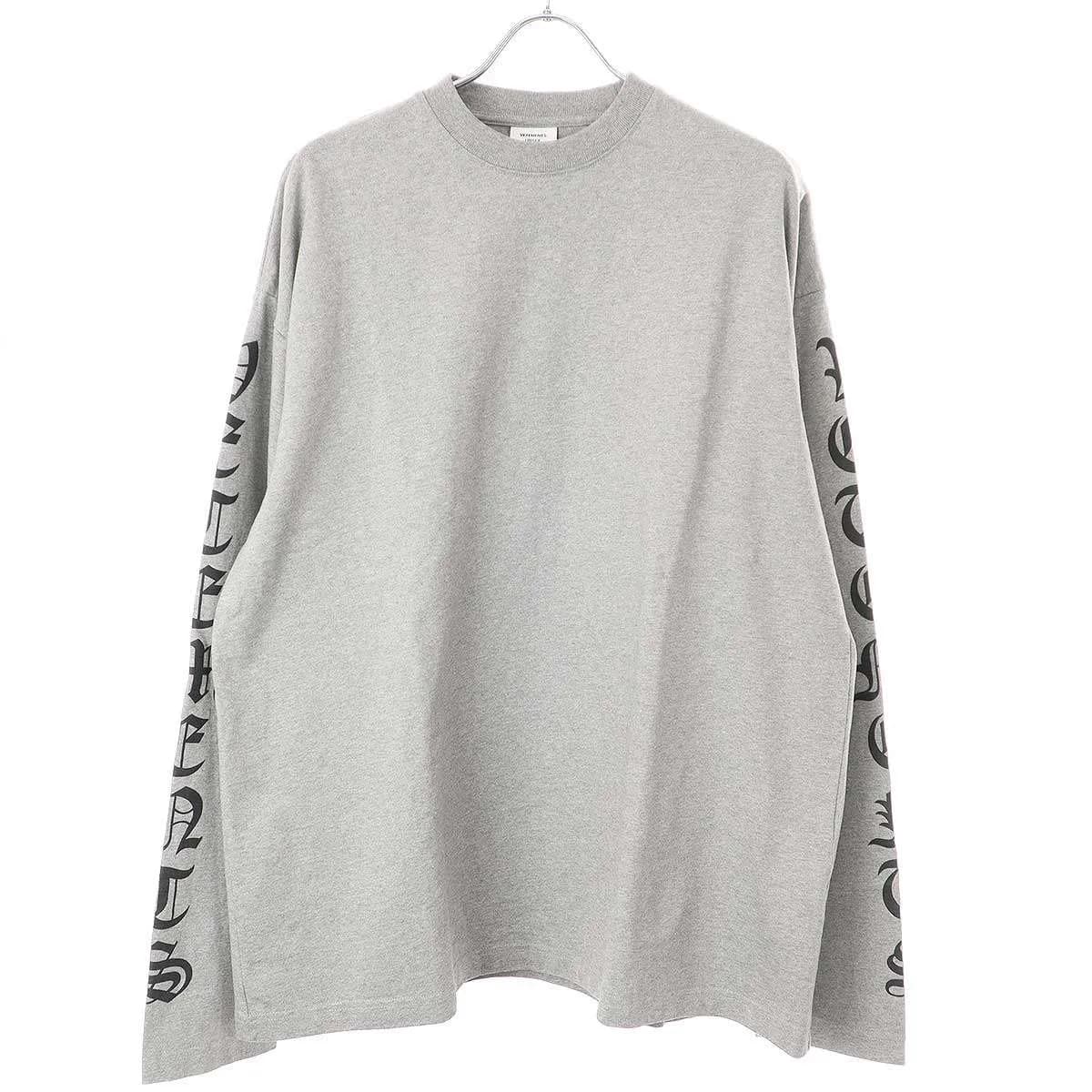VETEMENTS ヴェトモン 20AW Gothic Font Long sleeve Tee ゴシックフォントロングスリーブTシャツ UAH21TR526