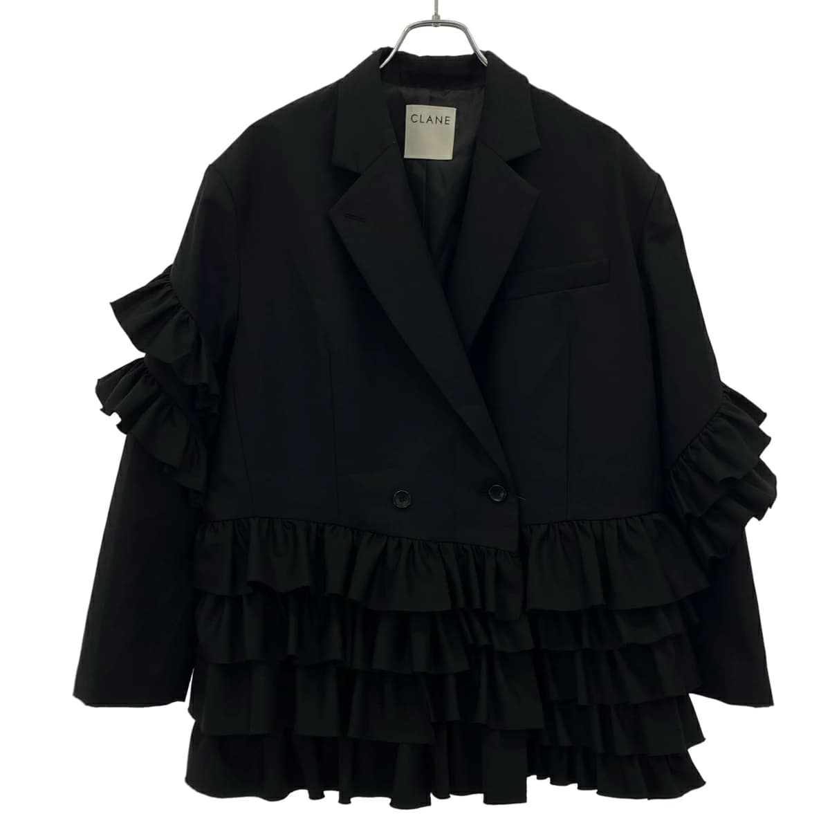 CLANE クラネ 26SS FRILLED TAILORED JACKET オーバーサイズフリルテーラードジャケット 10103-0423