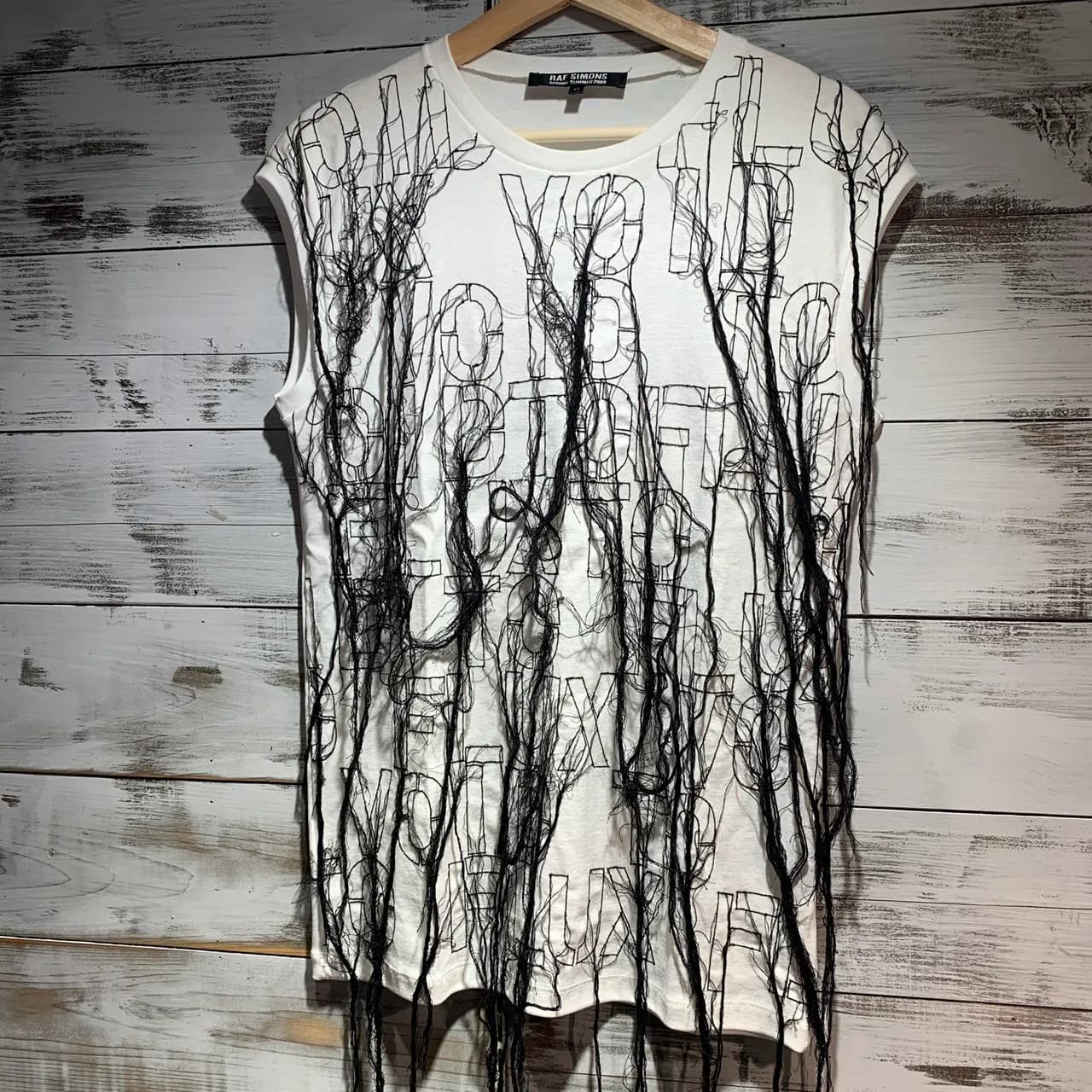 RAF SIMONS RAF SIMONS 2009SS メッセージデザインノースリーブカットソー