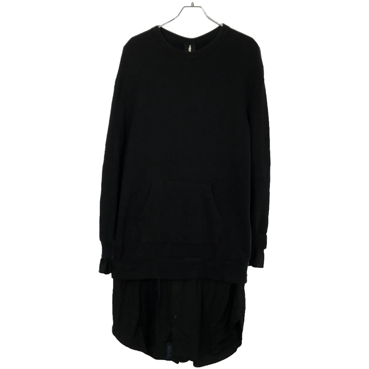 Yohji Yamamoto レギュレーション ヨウジヤマモト 13AW ロングジッパーデザインスウェットワンピース