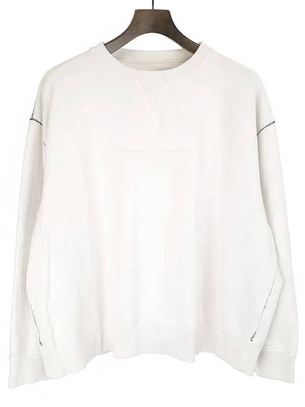 Maison Margiela エムエムシックス 18AW コントラストステッチスウェットトレーナー