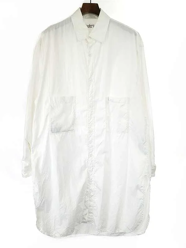 Yohji Yamamoto ヨウジヤマモト プールオム 20SS コットンブロード環縫いロングシャツ
