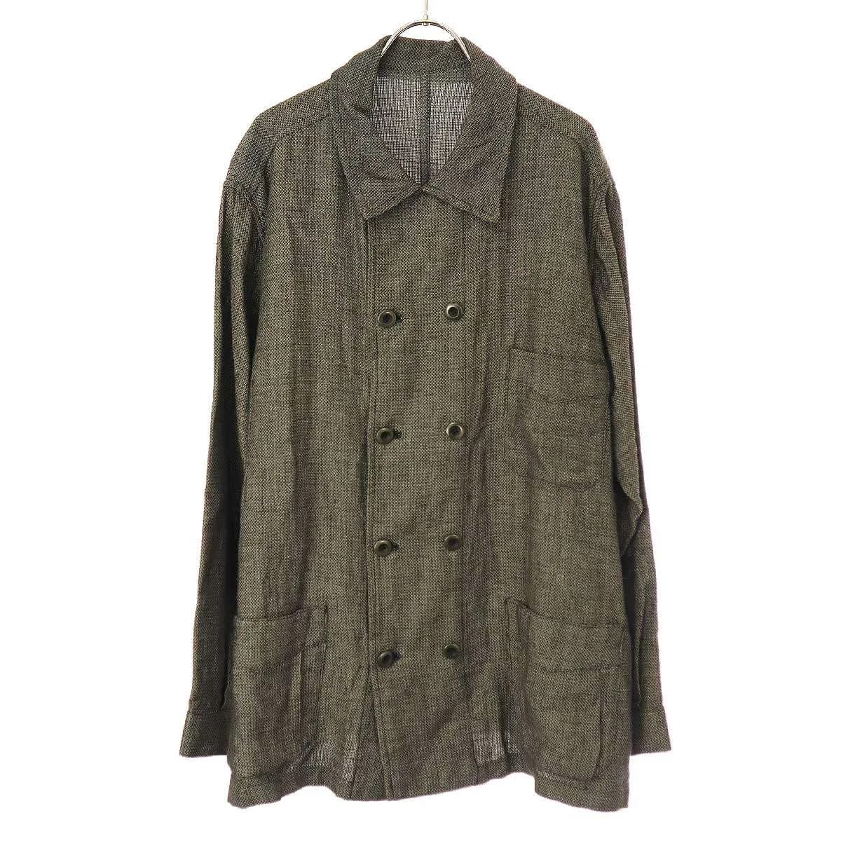 GEOFFREY B.SMALL ジェフリービースモール handmade reproduction 1940's French double-breasted 10-button work jacket コットンリネンダブルワークジャケット