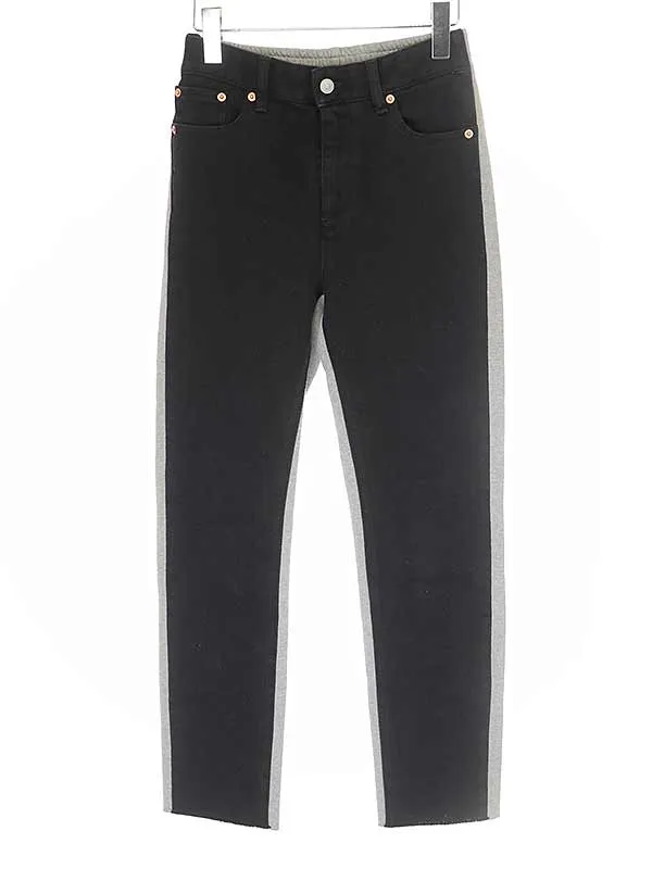 Maison Margiela エムエムシックス 21AW デニムスウェットコンビデザインパンツ
