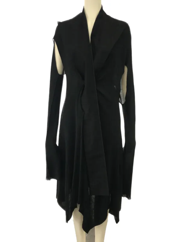 Yohji Yamamoto ヨウジヤマモト ファム 14SS ショールカラードレープコート