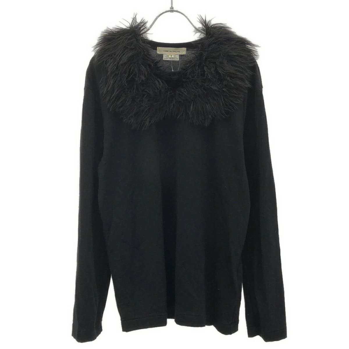 COMME des GARCONS コムデギャルソン 23AW ファーカラーウールニットセーター