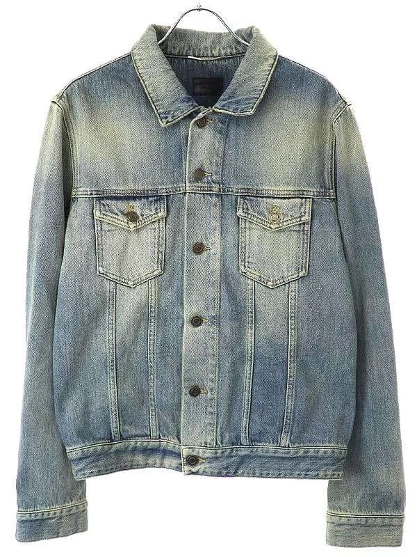SAINT LAURENT サンローラン パリ 14SS DJ01M ヴィンテージウォッシュ加工デニムジャケット