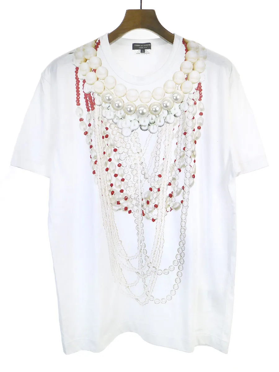 COMME des GARCONS コムデギャルソン オムプリュス 20SS装飾プリントビッグTシャツ