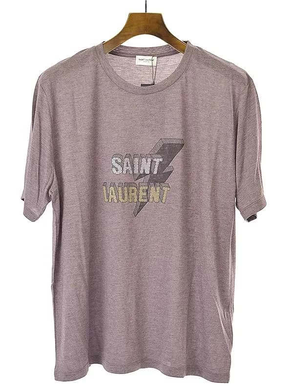 SAINT LAURENT サンローラン パリ 18SS ライトニングボルトロゴTシャツ