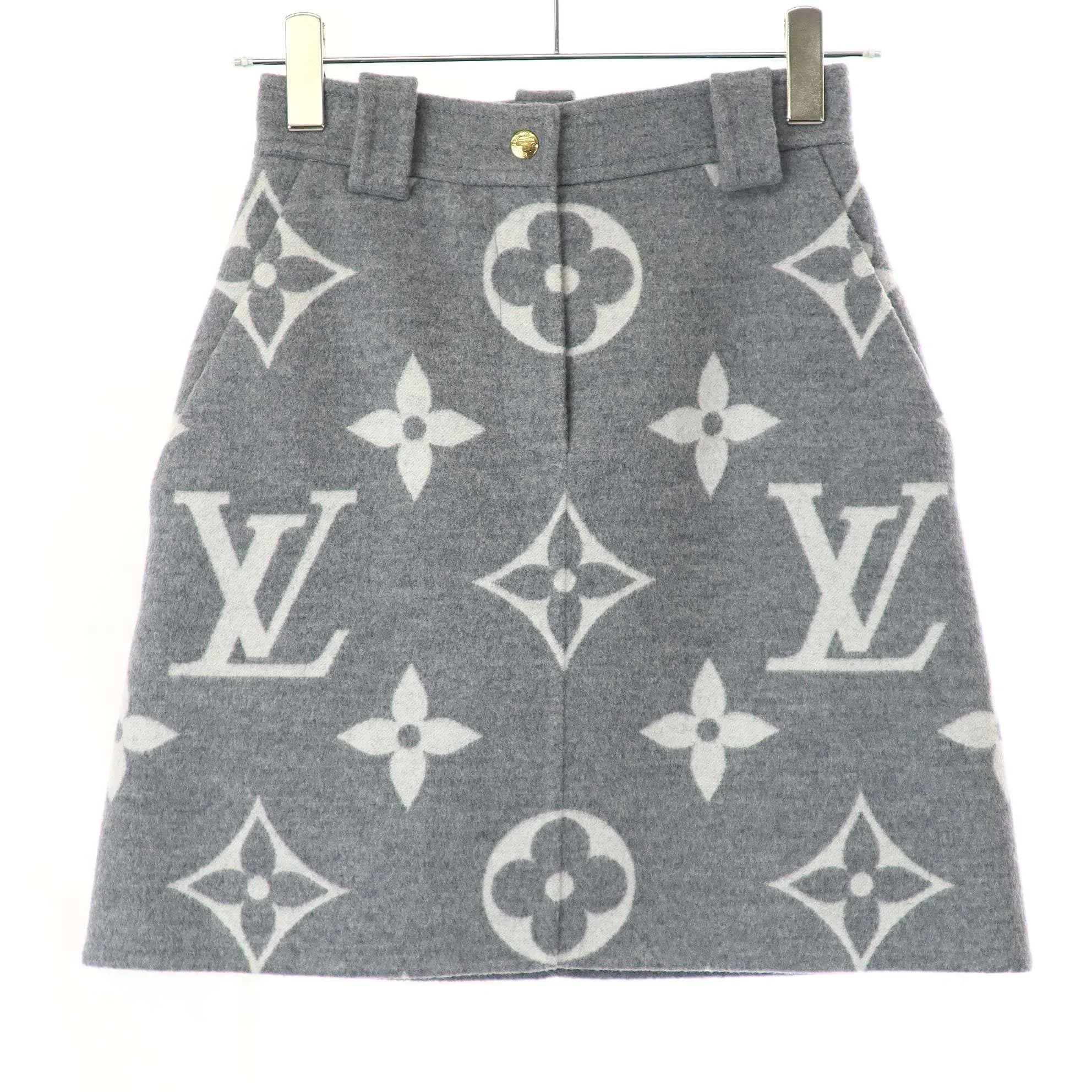 LOUIS VUITTON ルイヴィトン 21AW モノグラムジャイアント ウールスカート RW212W TUV FLSK25