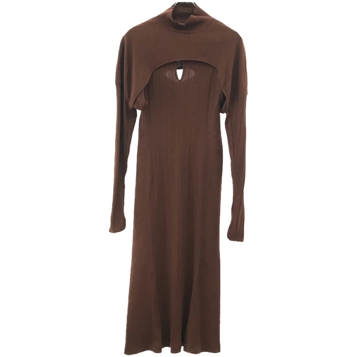 Mame Kurogouchi マメ クロゴウチ 23AW Random Ribbed Organic Cotton 2way Dress ワンピース MM23PF-JS725