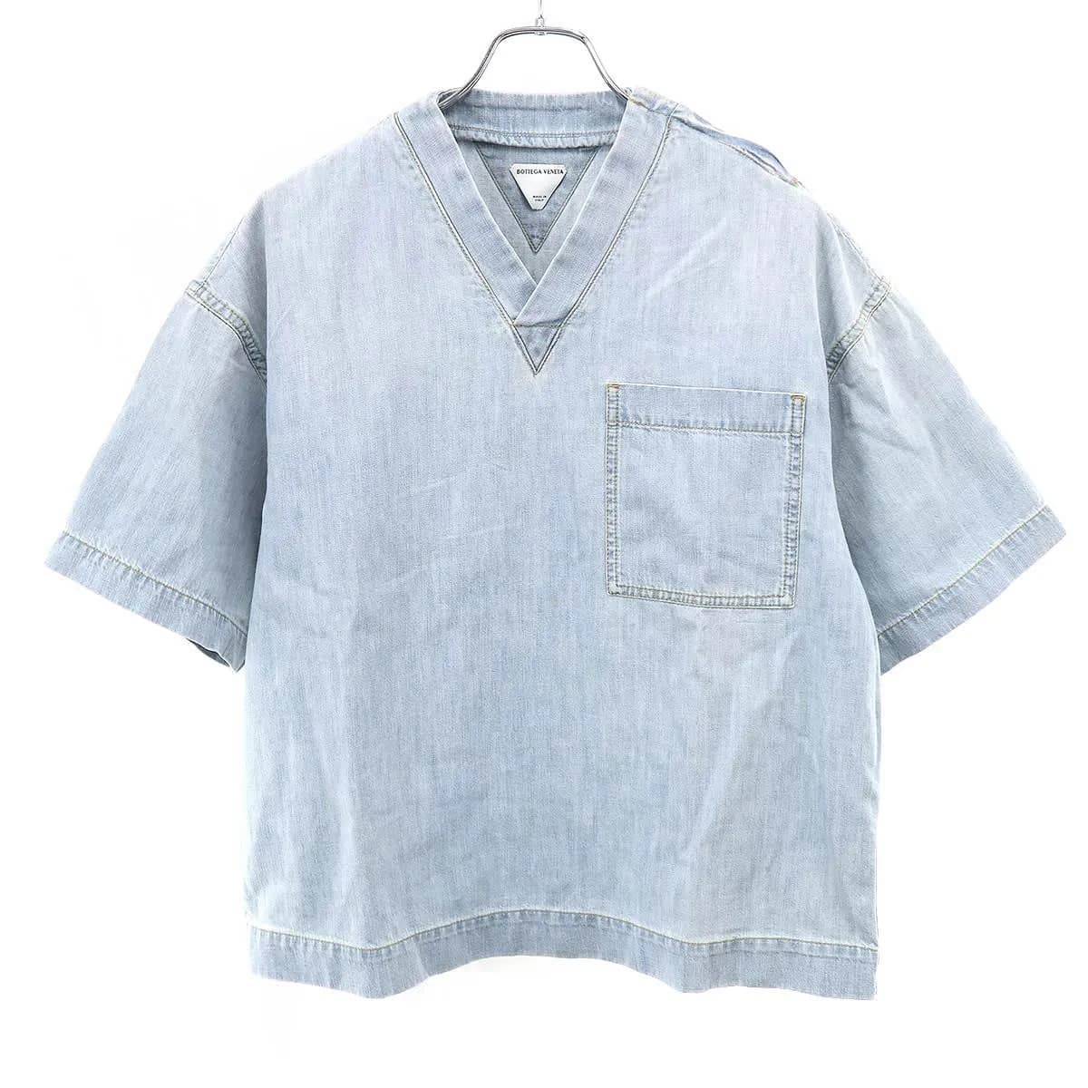 BOTTEGA VENETA ボッテガヴェネタ VネックデニムTシャツ