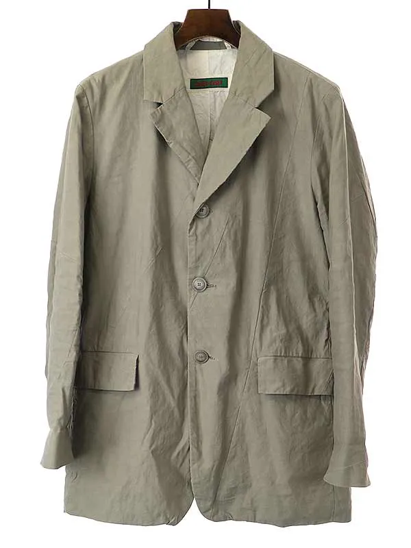 CASEY CASEY ケイシー ケイシー 22 PATCH JKT 裁断デザインコットンテーラードジャケット