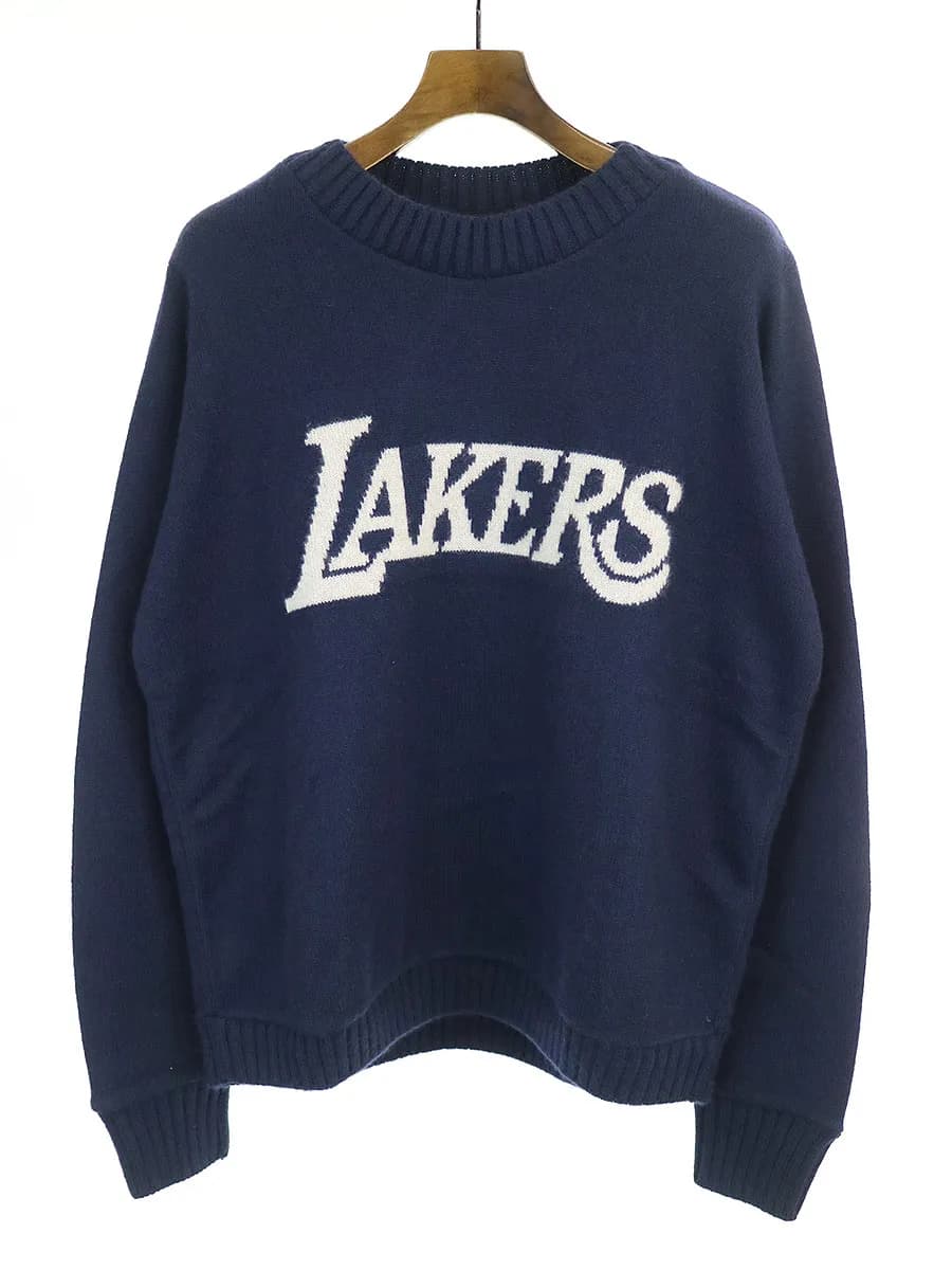 The Elder Statesman ジ エルダーステイツマン×NBA LAKERS カシミヤニットセーター