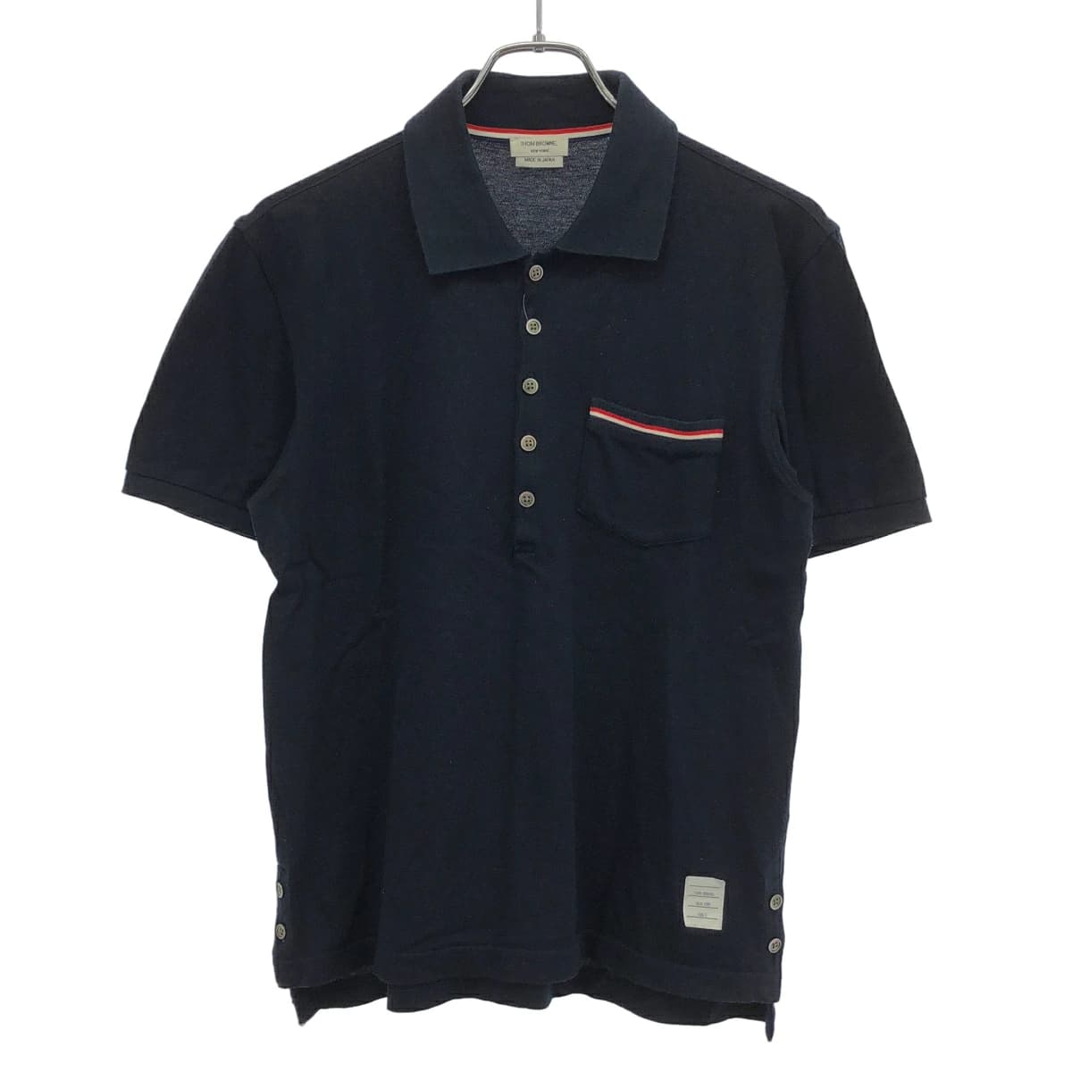 THOM BROWNE トム ブラウン ピケ ポケット ポロシャツ MJP022A-01455415