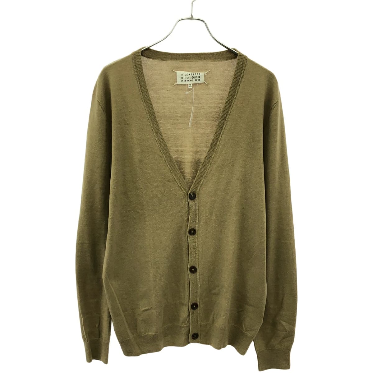 Maison Margiela メゾン マルジェラ 15AW コットンウール エルボーパッチカーディガン S50HA0590 S15334