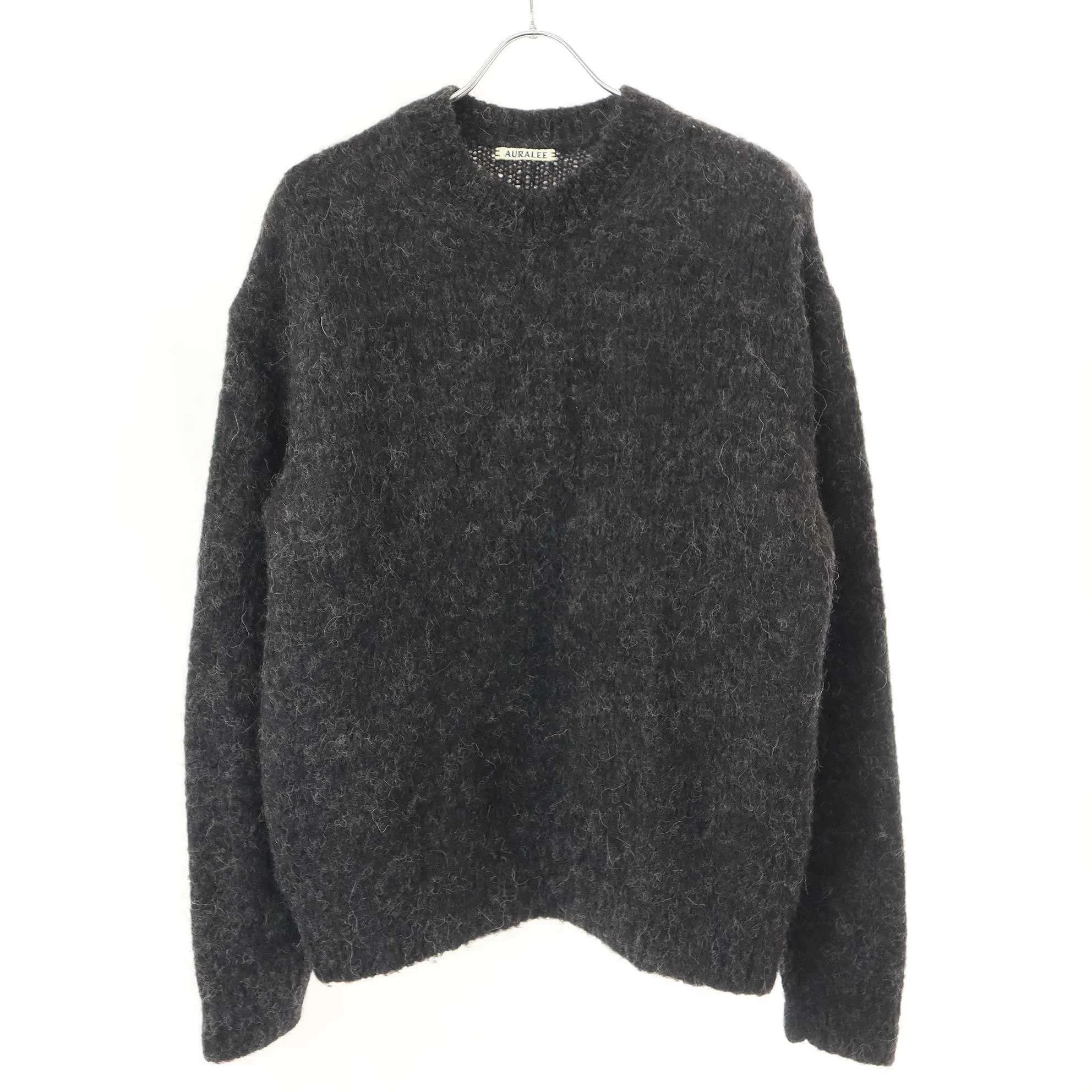 AURALEE オーラリー 20AW ALPACA WOOL SUPER LIGHT KNIT BIG P/O アルパカウールスーパーライトニット