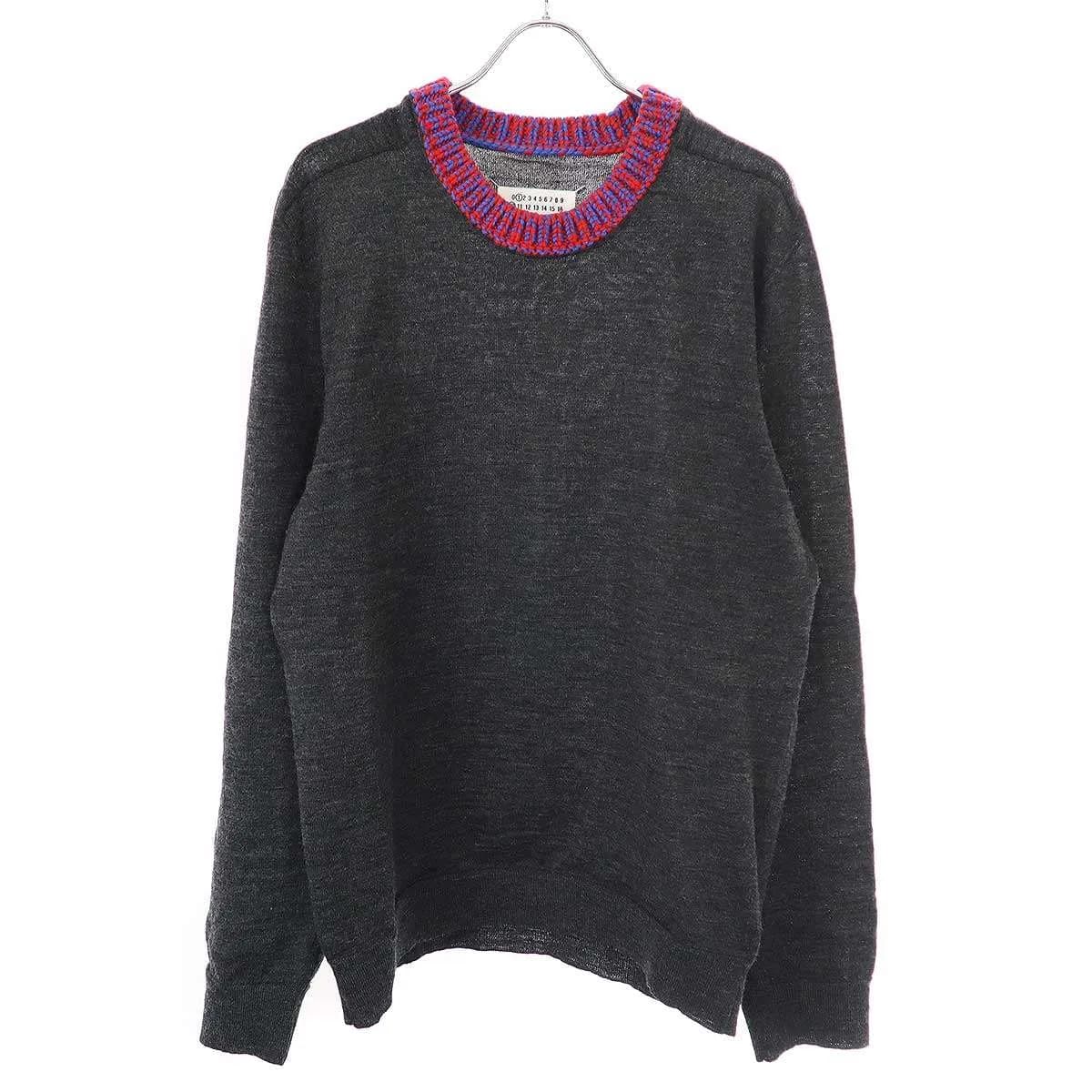 Maison Margiela メゾン マルジェラ 24SS ウールクルーネックニットセーター S50HL0015 S18406